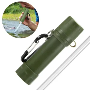 1L Outdoor Water Filter Straw Water Filtration System Water Purifier for Emergency Survival Tool Camping Hiking Backpacking