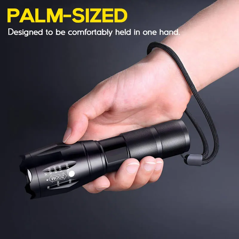 2000 Lumens Zoomable LED Flashlight