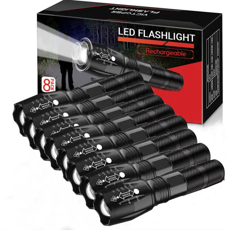 2000 Lumens Zoomable LED Flashlight