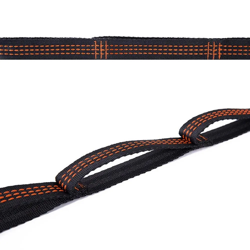 2Pcs Hammock Straps Special Reinforced Polyester Straps 5 Ring High Load-Bearing Barbed Outdoor Camping Hammock Straps 200*2.5cm