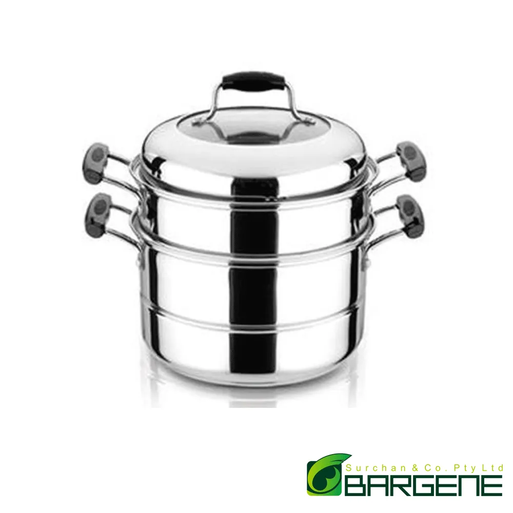 30cm Double Tier Stainless Steel Steamer Set