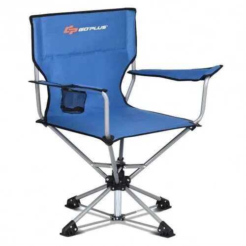 360? Free Rotation Collapsible Portable Swivel Camping Chair