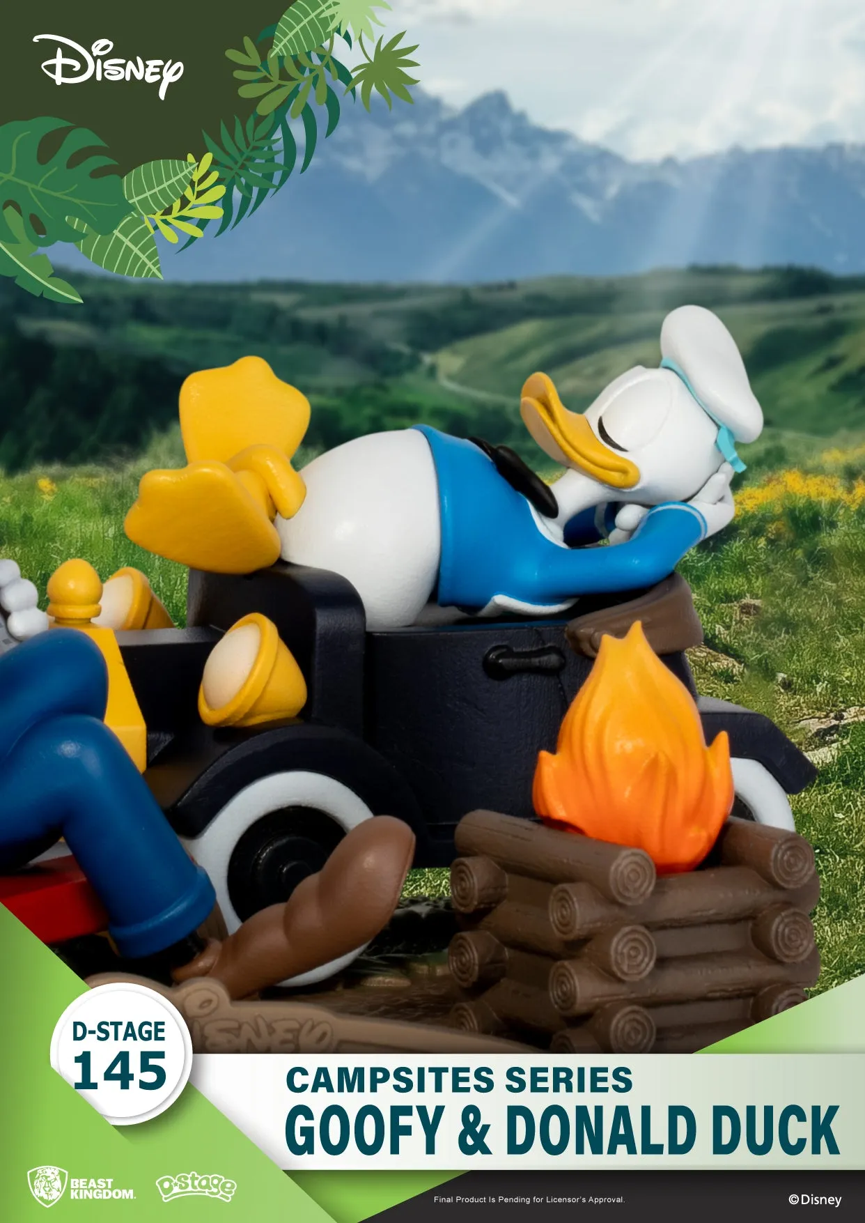 Beast Kingdom DS-145 Disney Campsites Series - Goofy & Donald duck Diorama Stage D-Stage Figure Statue