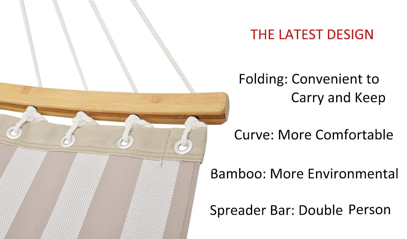 Curved Hammock Bamboo Bar - PATIO WATCHER