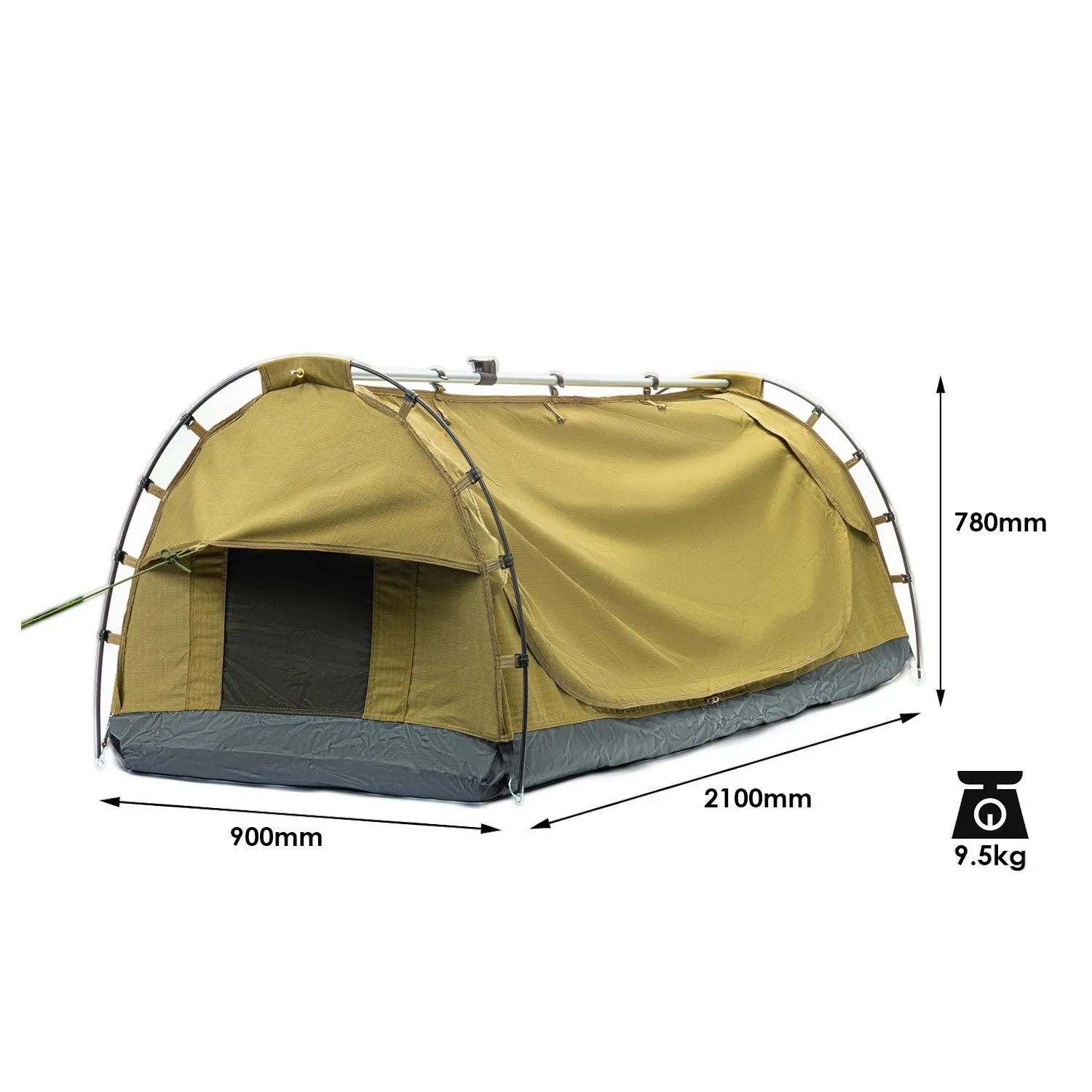 Double King Single Air Swag Camping Swags Dome Tent Free Standing Canvas Dome Hiking Deluxe