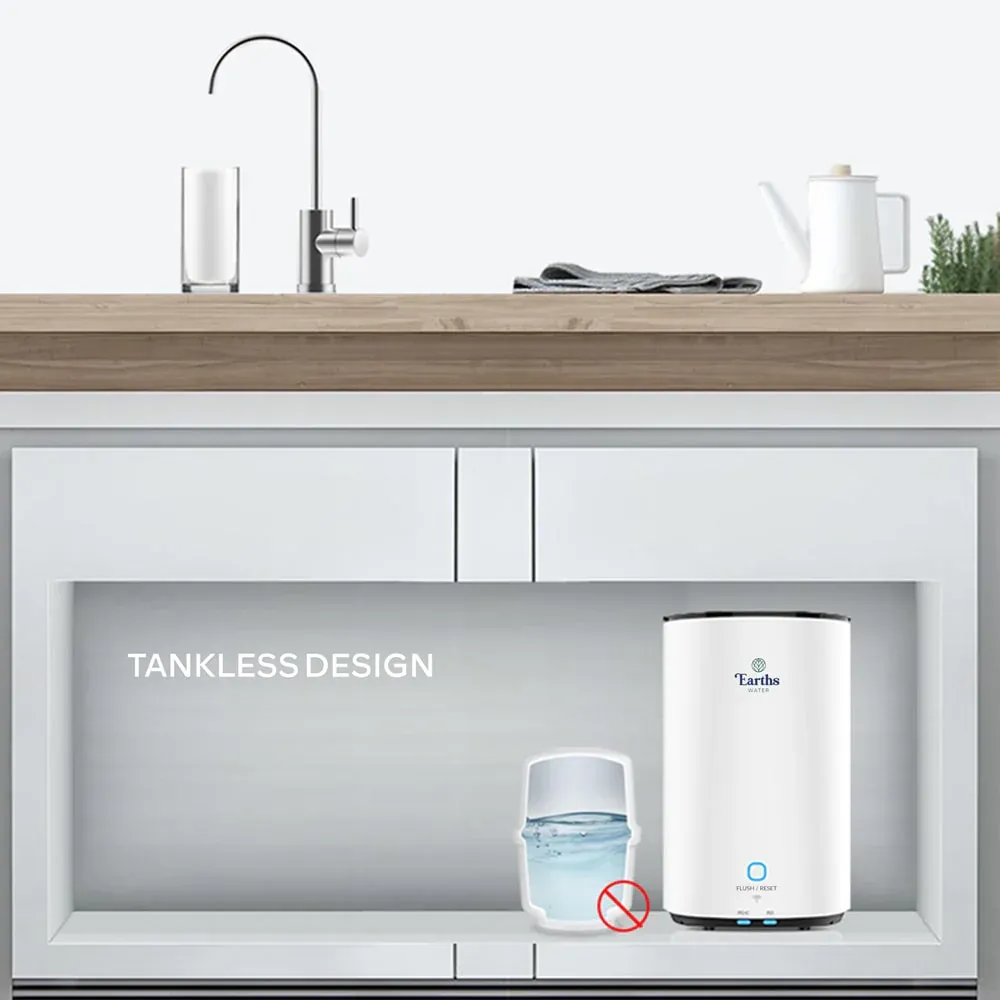 Earths Water Under Sink Reverse Osmosis Water Filter with Tap