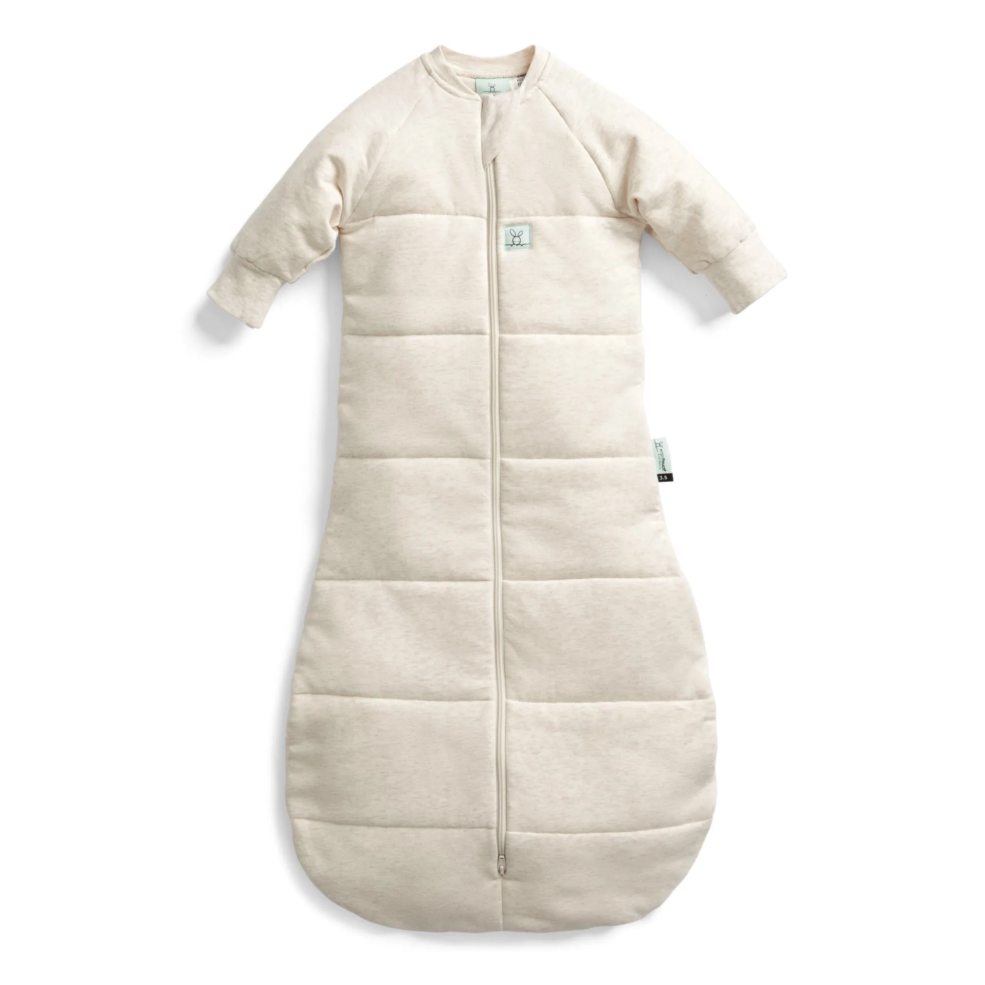 ergoPouch Jersey Sleeping Bag Long Sleeve TOG 2.5 -  Oatmeal Marle