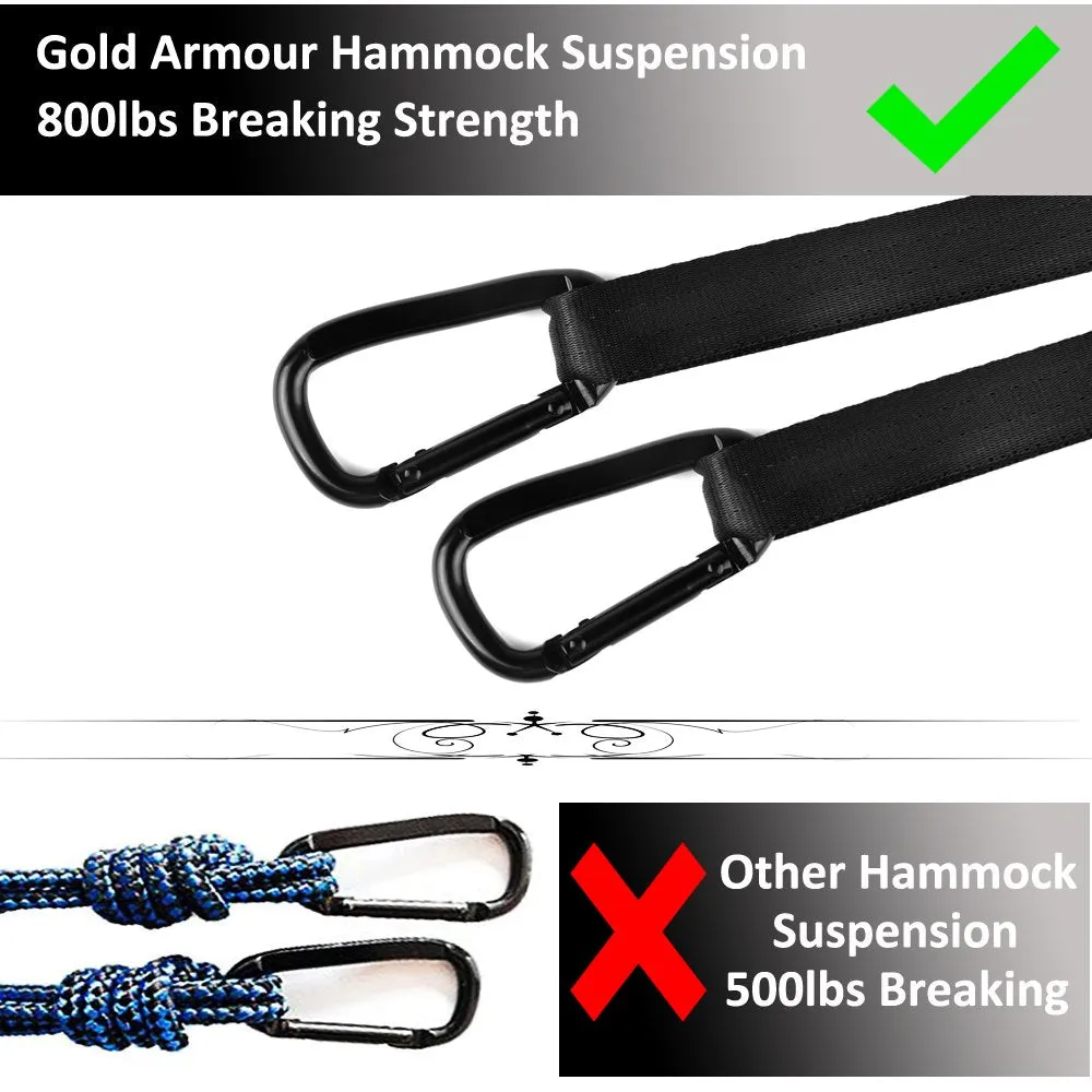 Extra Large Parachute Hammock - Gold Armour