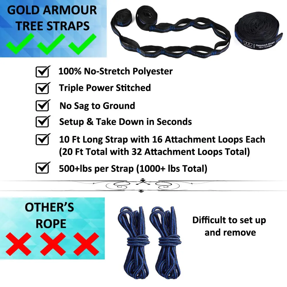 Extra Large Parachute Hammock - Gold Armour