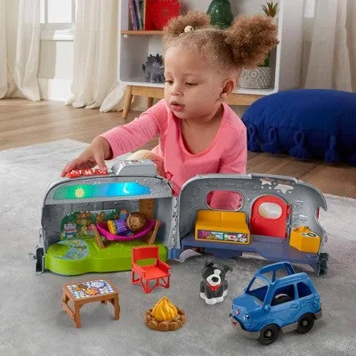 Fisher-Price Little People Light-up Learning Camper Playset