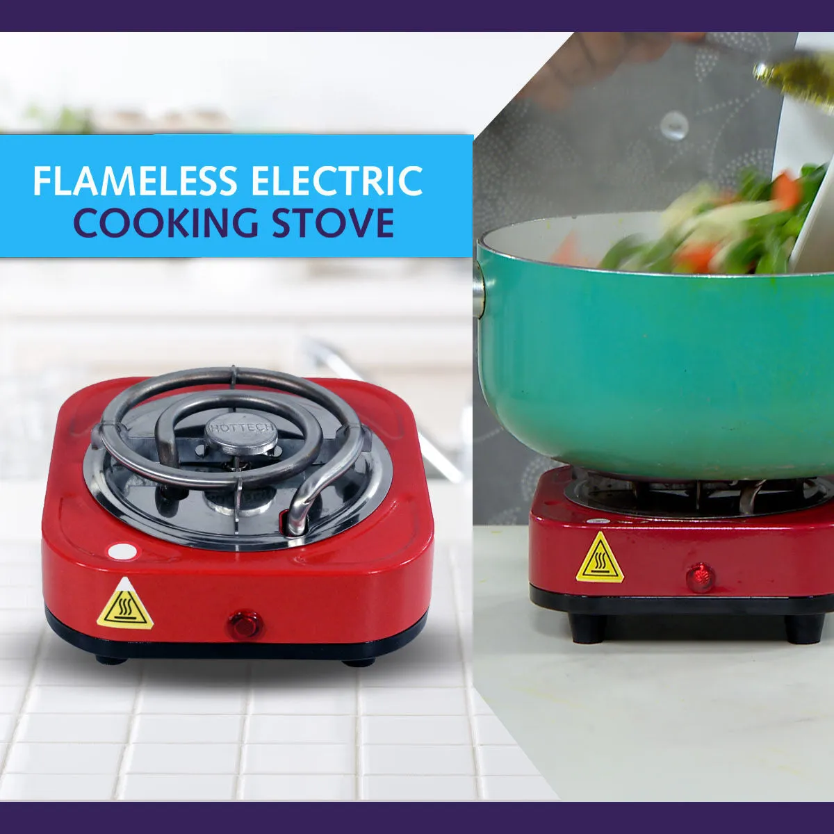 Flameless Electric Cooking stove | 500 watt | Fast Heating