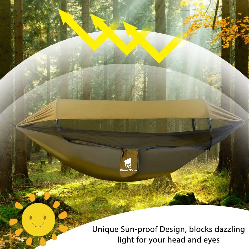 GeerTop 1-2 Person Anti-mosquito Forest & Camping Hammock