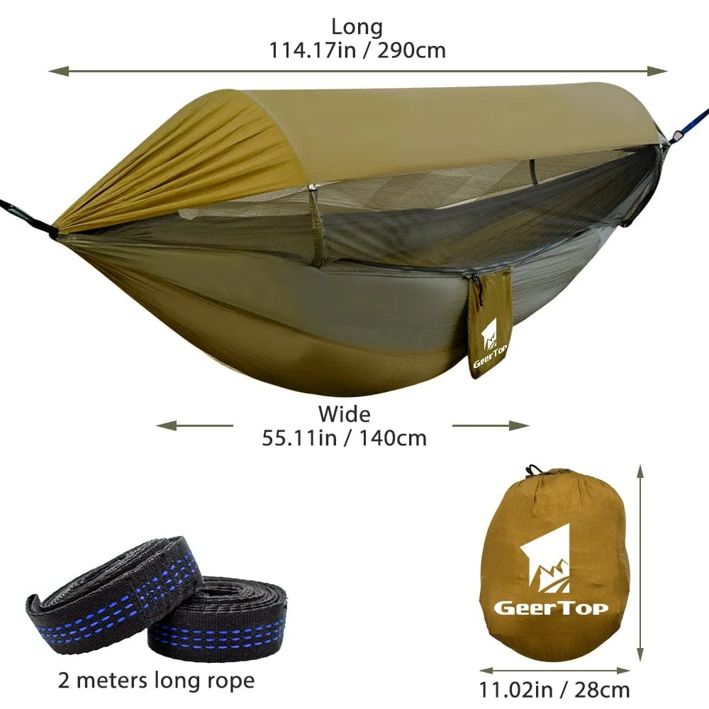 GeerTop 1-2 Person Anti-mosquito Forest & Camping Hammock