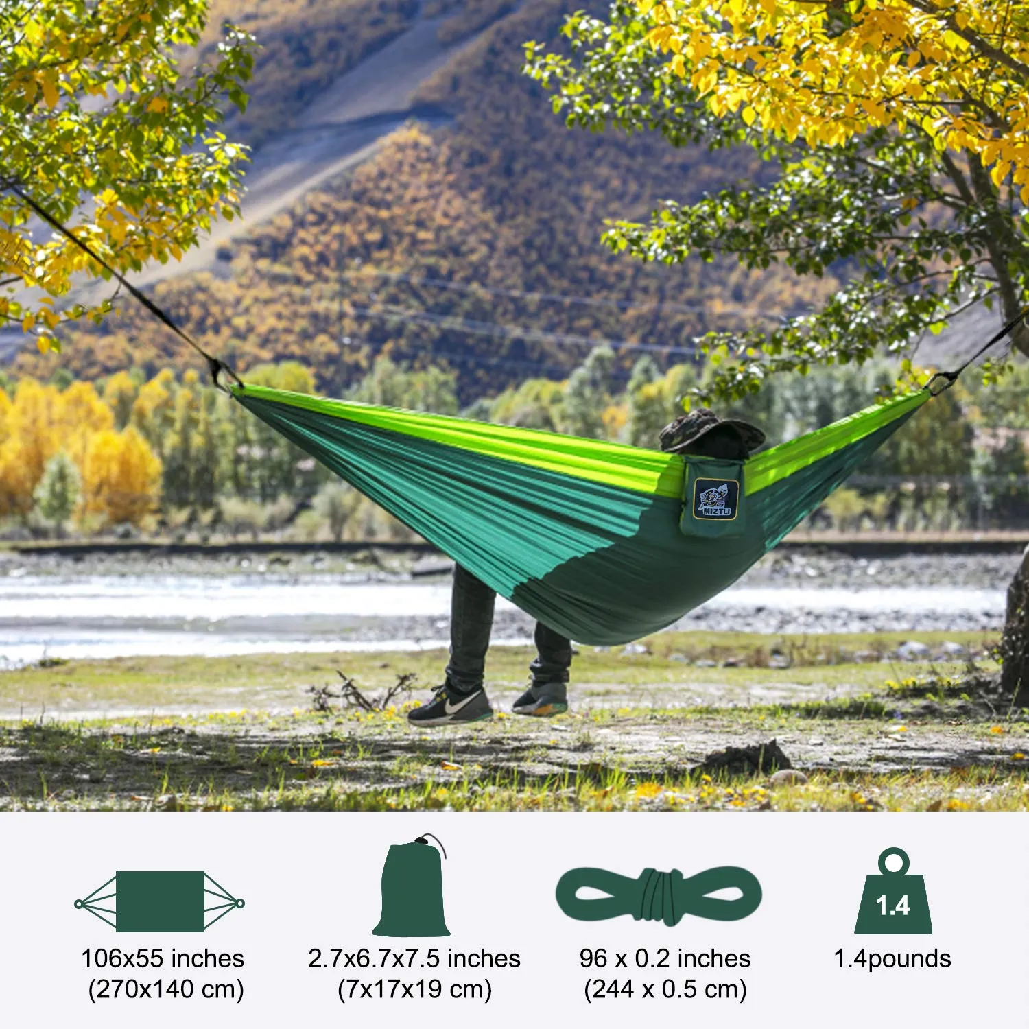 Hammock Camping with All The Installations - MIZTLI