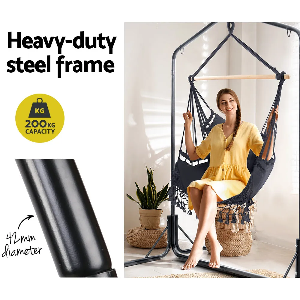 Hammock Chair with Stand - Grey