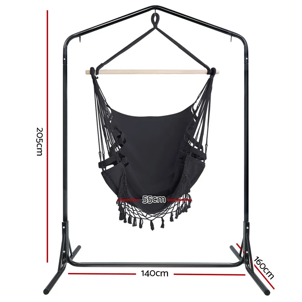 Hammock Chair with Stand - Grey