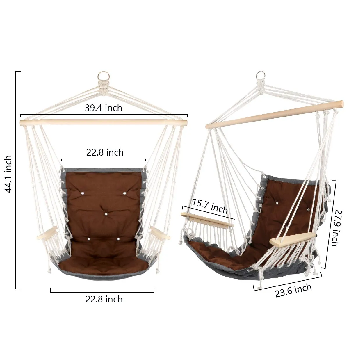 Hanging Rope Hammock Chair - E EVERKING