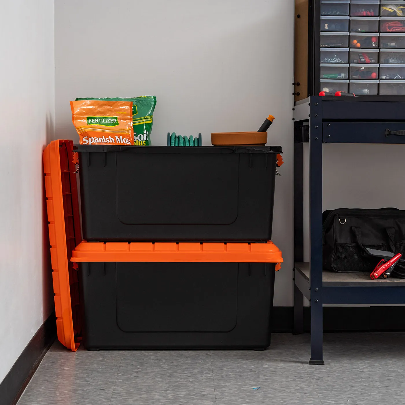 Heavy-Duty Plastic Storage Bins