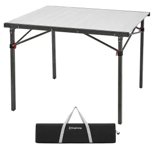 KingCamp 2-4 Person Aluminum Roll Up Portable Table