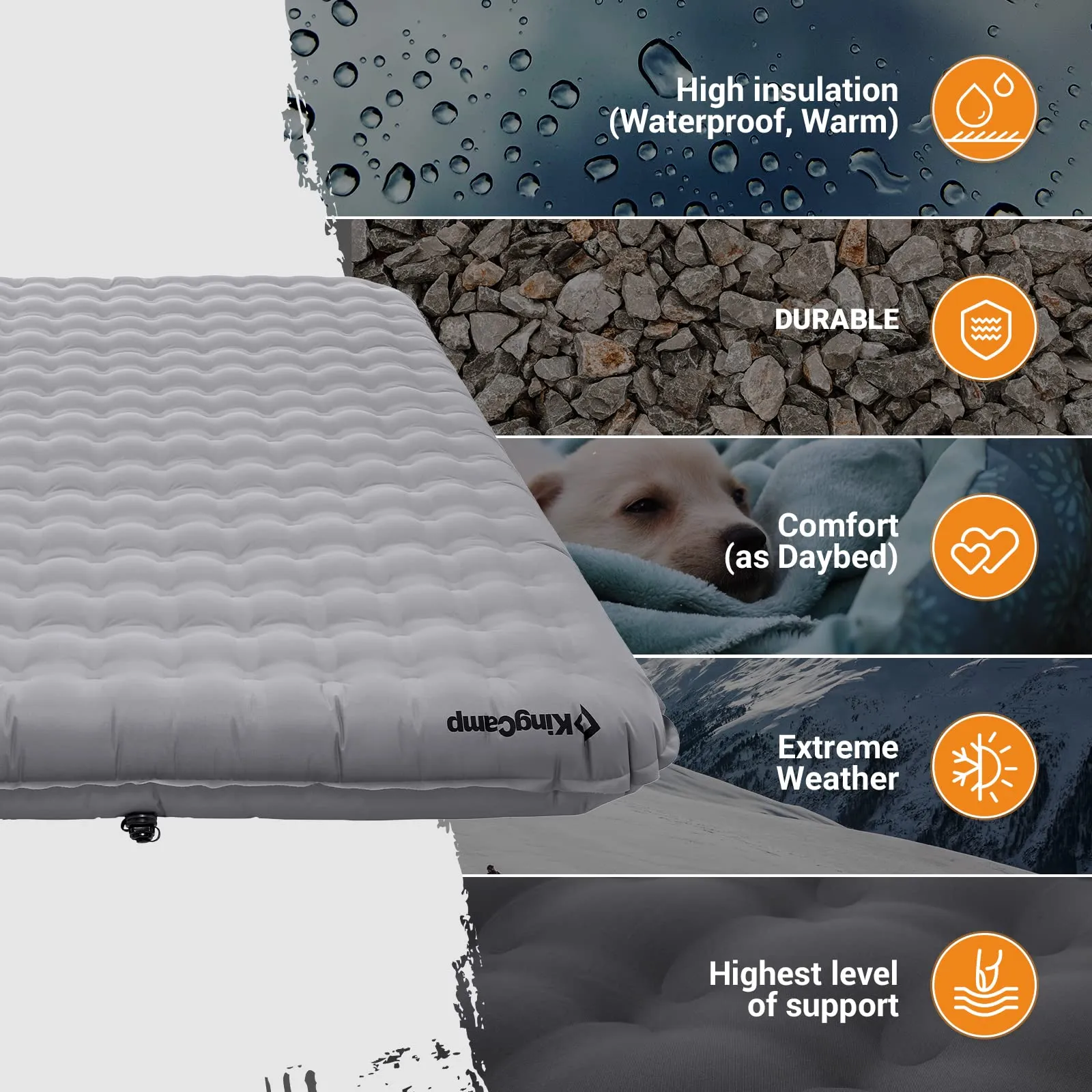 KingCamp Double Insulated Air Mattress Sleeping Pad