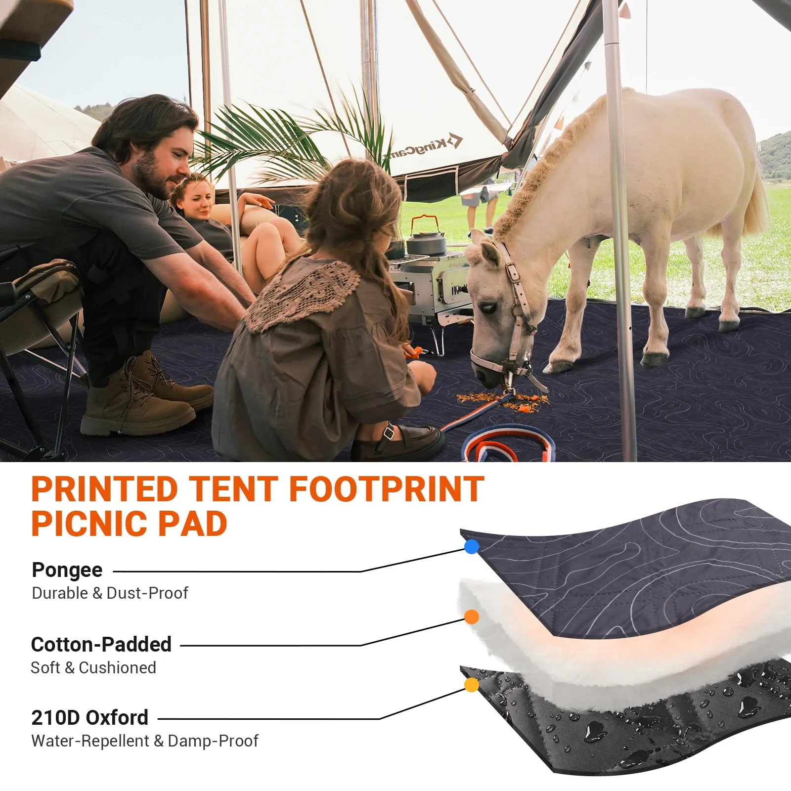 KingCamp KHAN VILLA Glamping Tent Mat