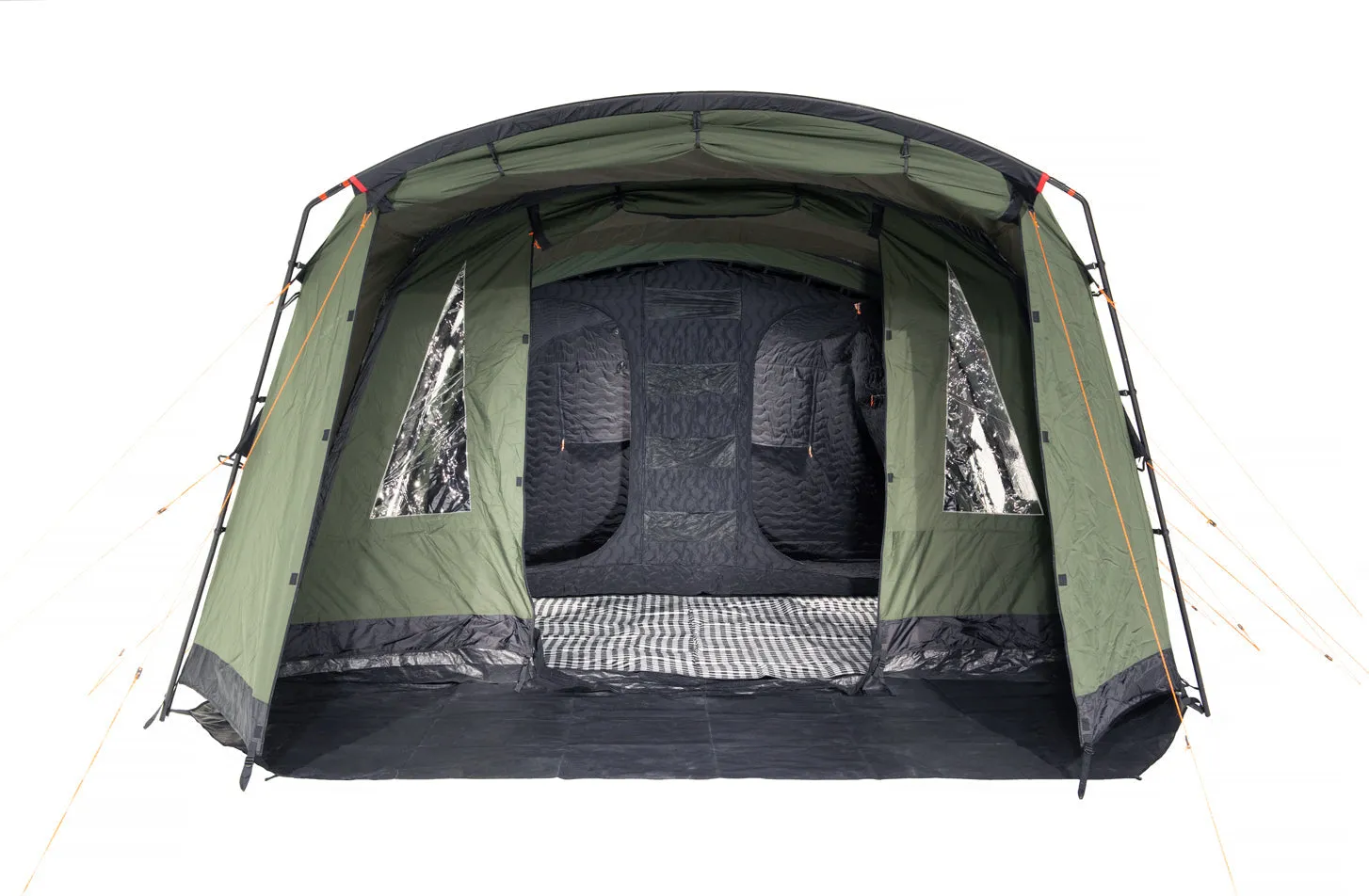 LOJ | 6 PERSON INSULATED TUNNEL TENT - ALL WEATHER COMPATIBLE, WATERPROOF, SPACIOUS SHELTER WITH ENHANCED COMFORT AND DURABILITY