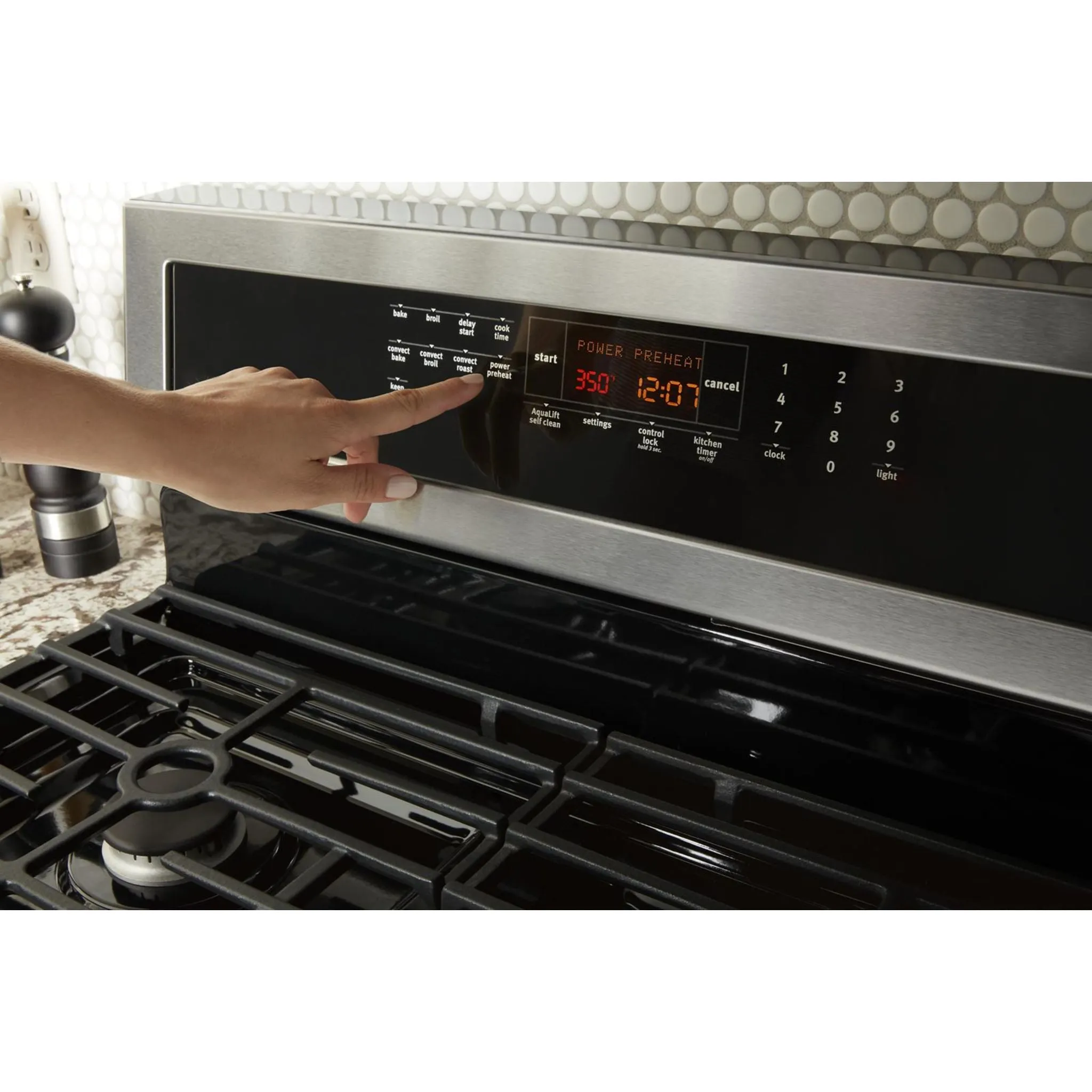 Maytag 30" WIDE GAS RANGE WITH TRUE CONVECTION AND POWER PREHEAT - 5.8 cu. ft. (MGR8800FZ)