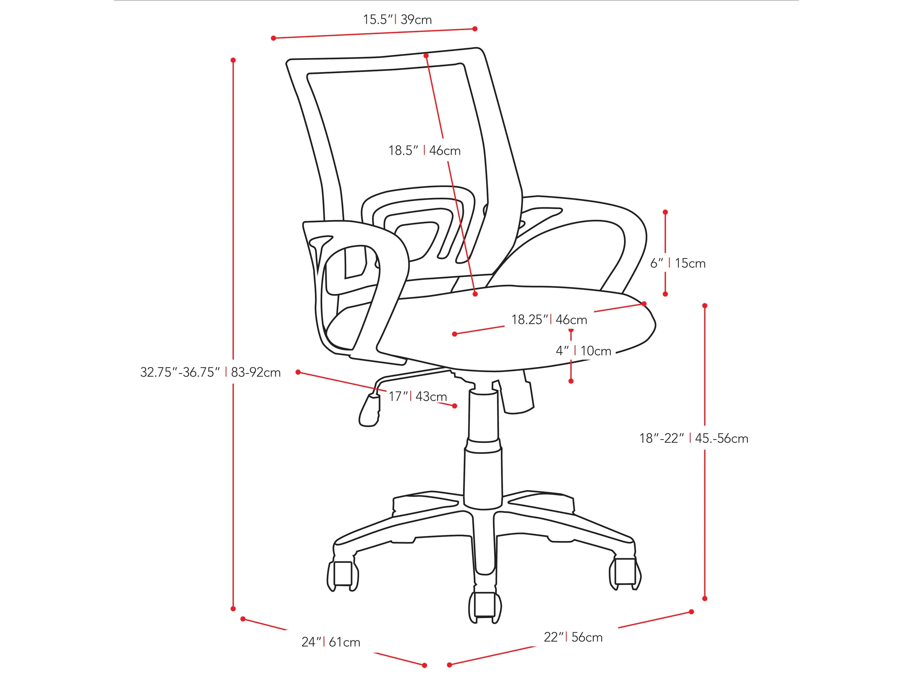 Mesh Back Office Chair