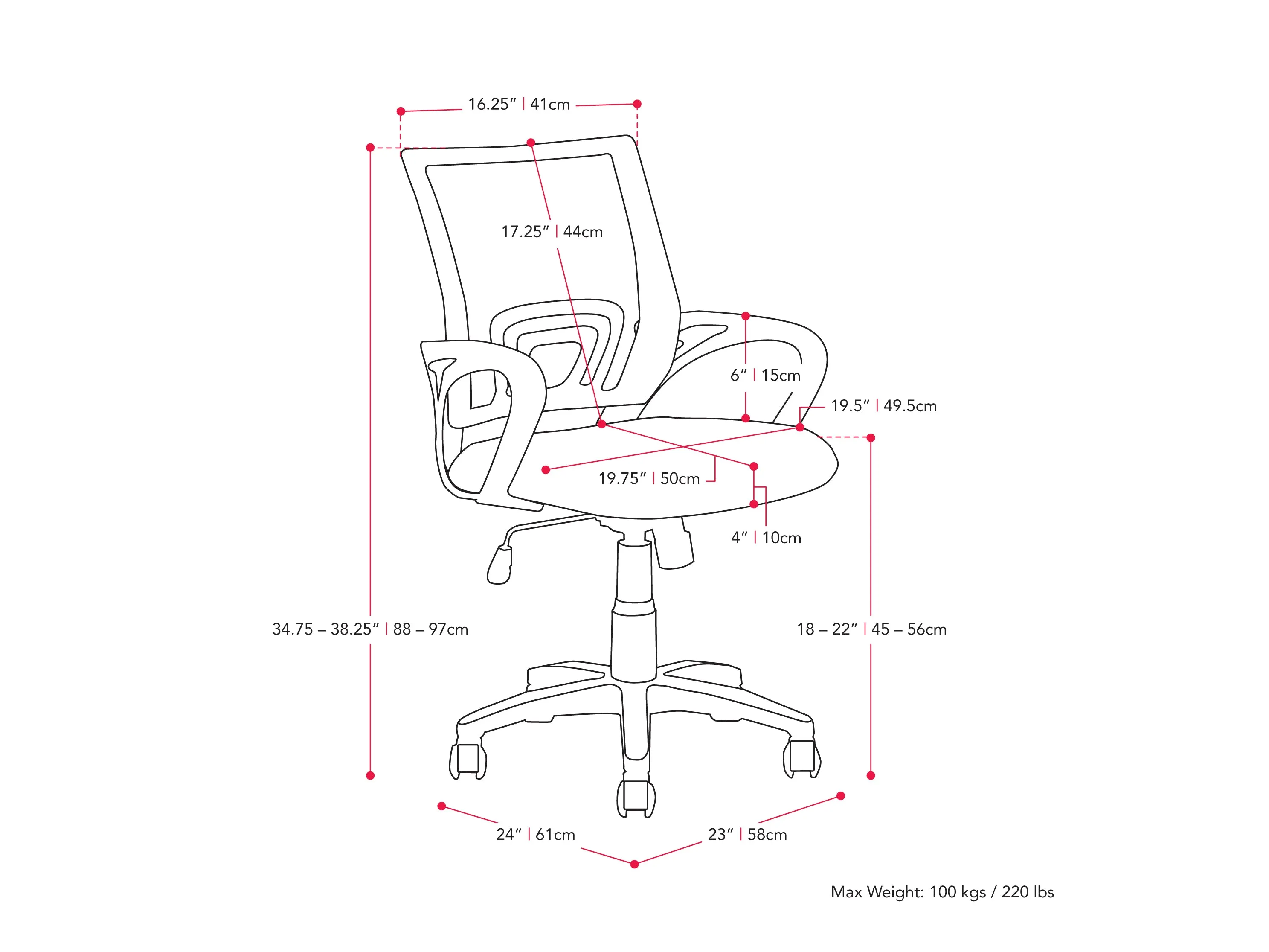 Mesh Back Office Chair