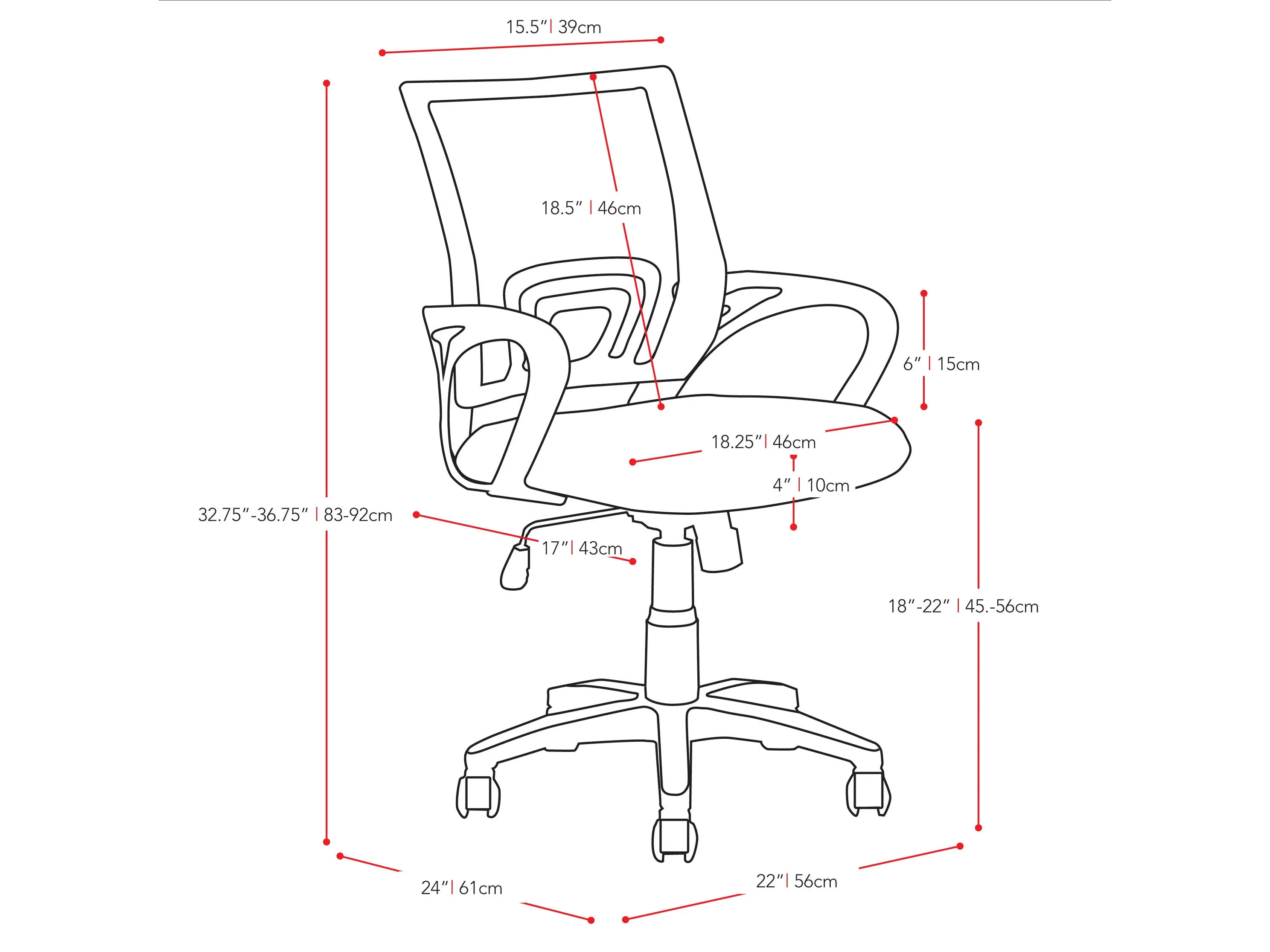 Mesh Back Office Chair