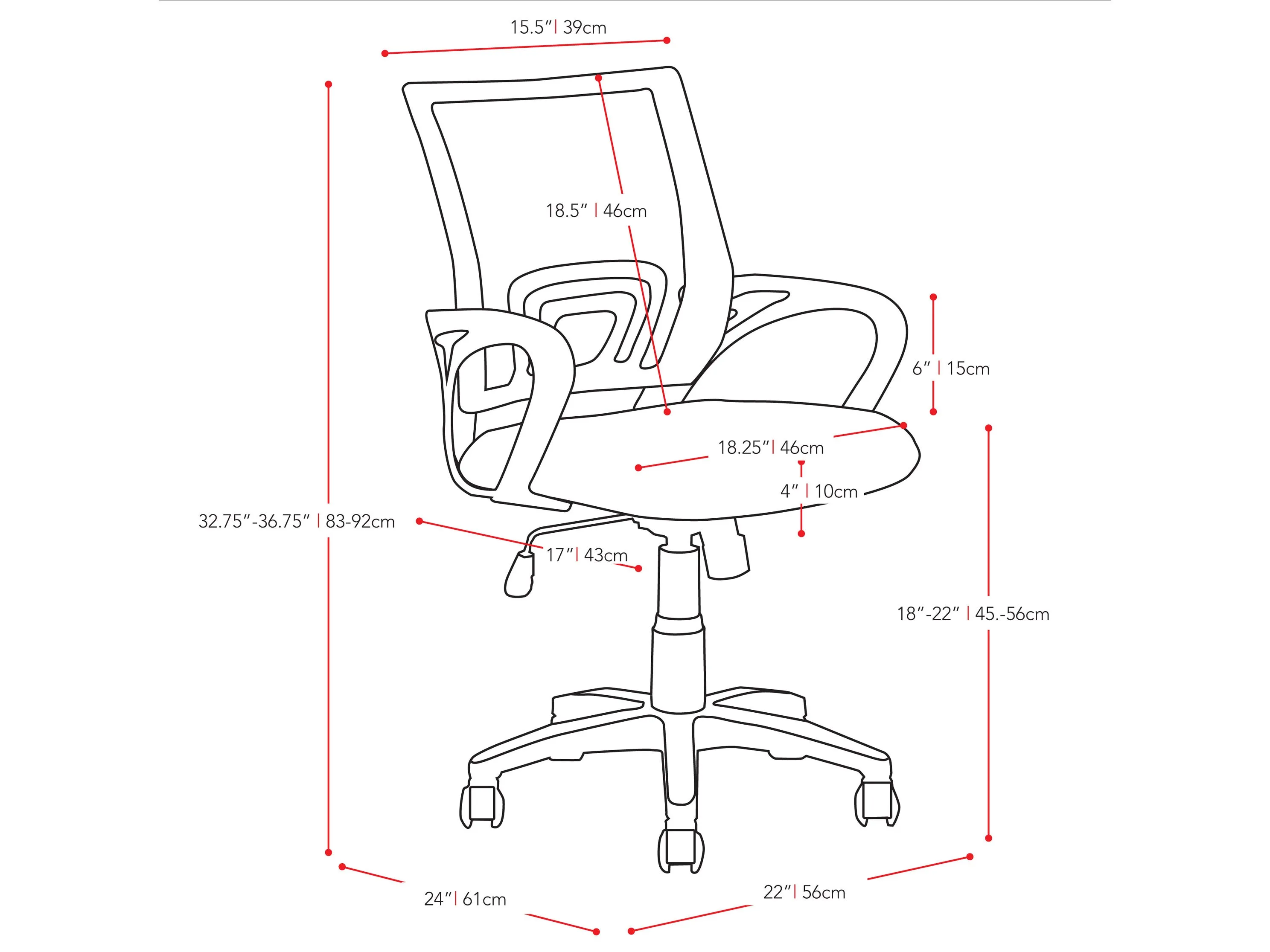 Mesh Back Office Chair