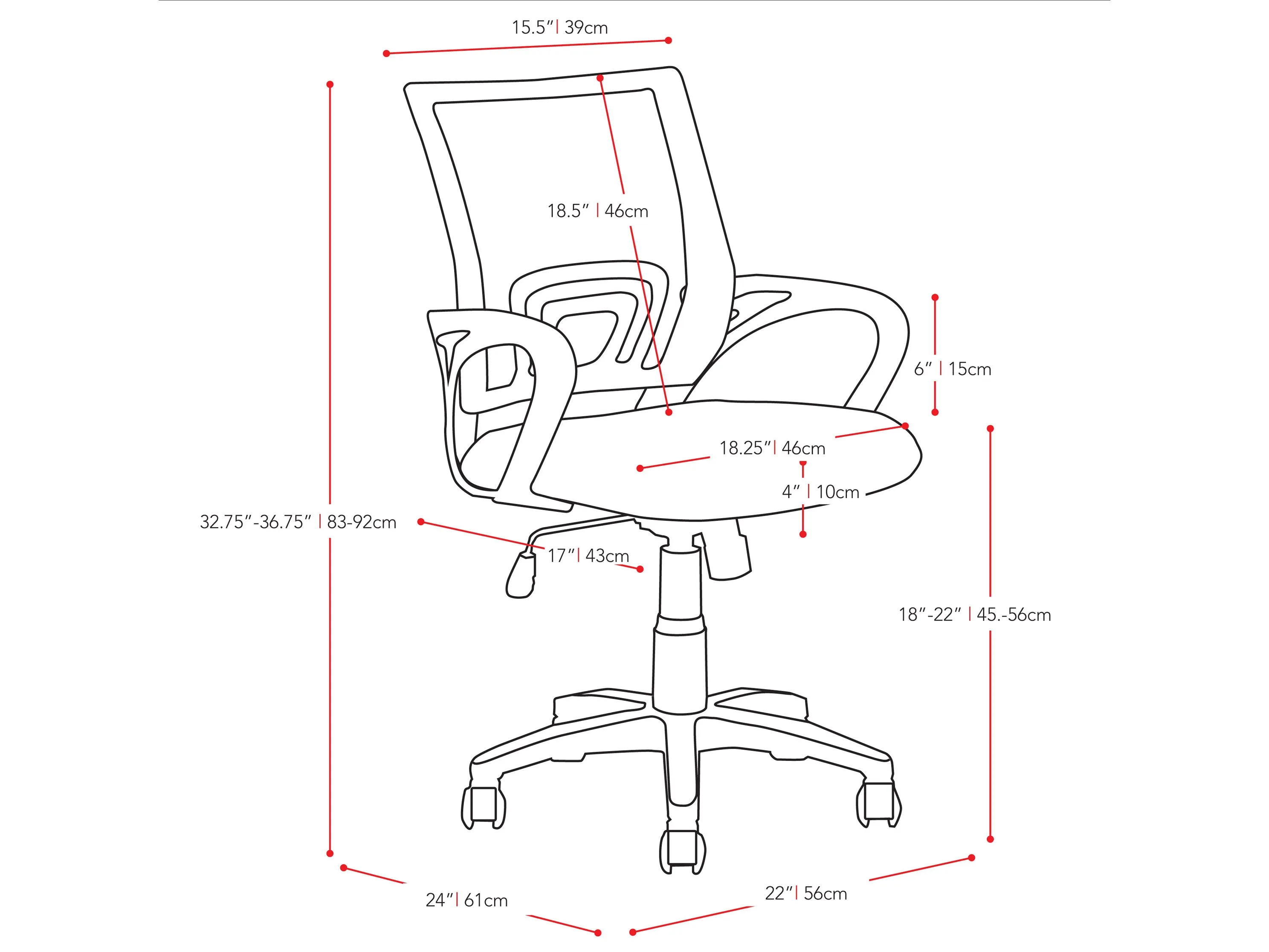 Mesh Back Office Chair