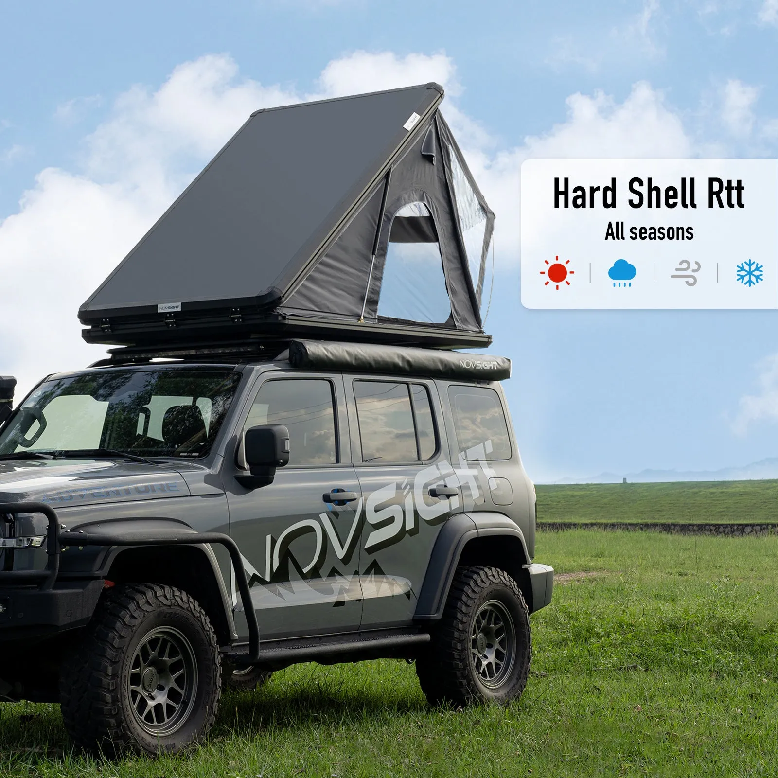 Novsight Hard Shell Rooftop Tent Camping Tent For Car