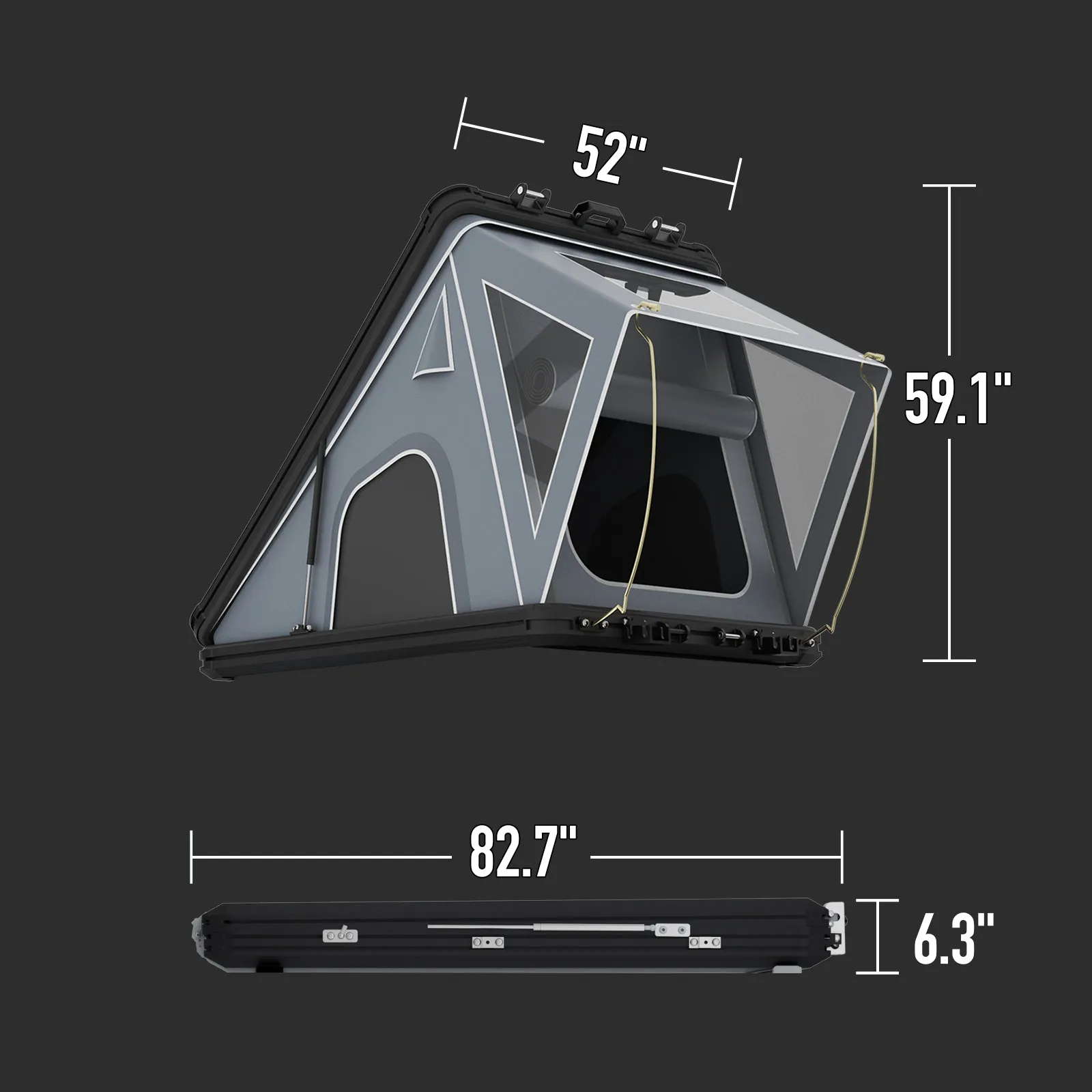 Novsight Hard Shell Rooftop Tent Camping Tent For Car