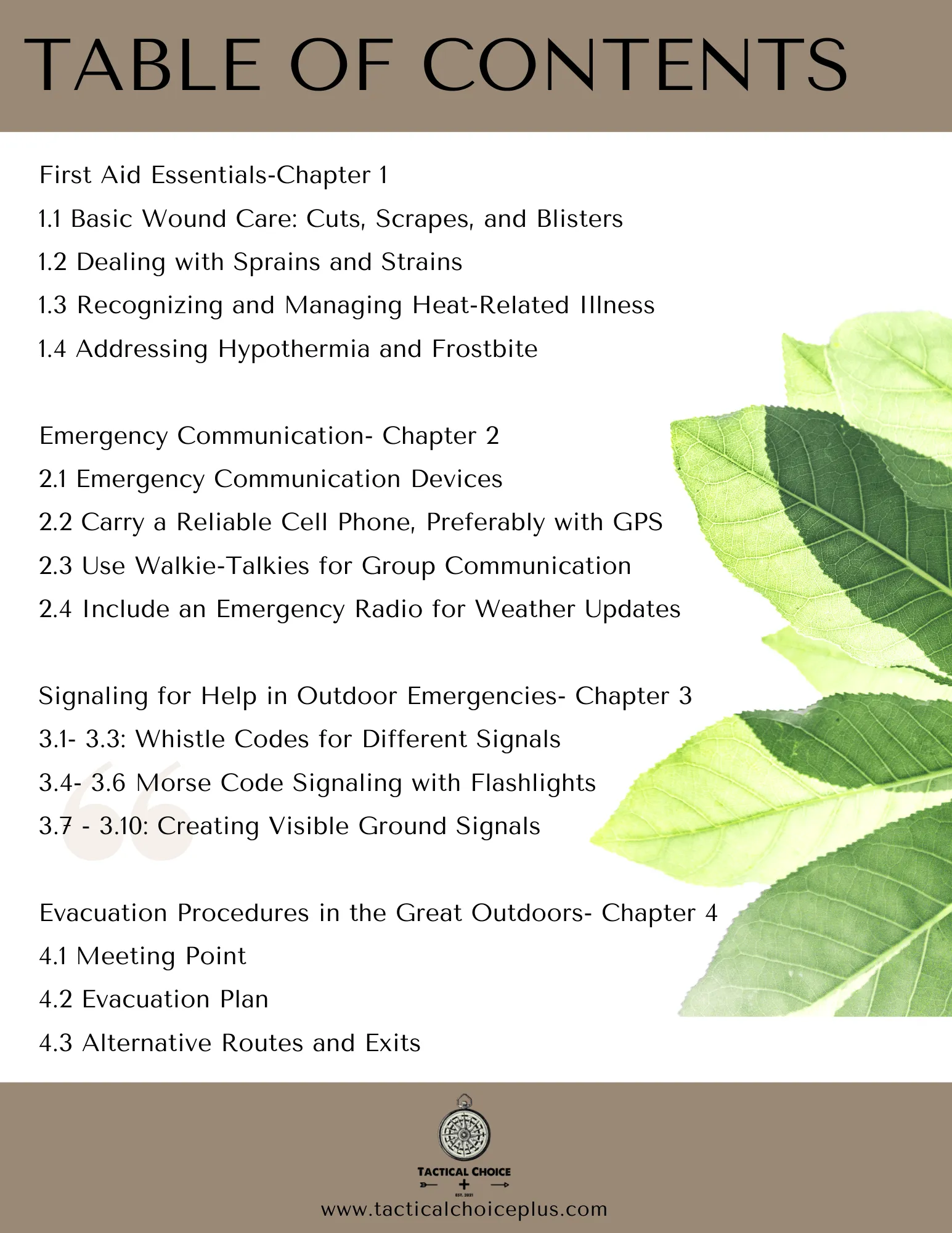 Outdoor Emergency Prep: Hiking & Camping Guidebook