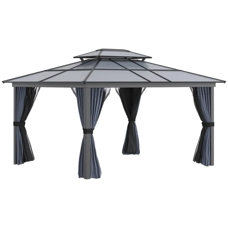 Outsunny 10x12 Hardtop Gazebo - 	84C-215V01BK