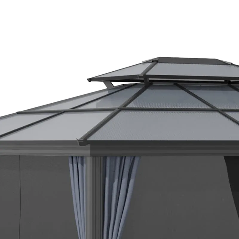 Outsunny 10x12 Hardtop Gazebo - 	84C-215V01BK