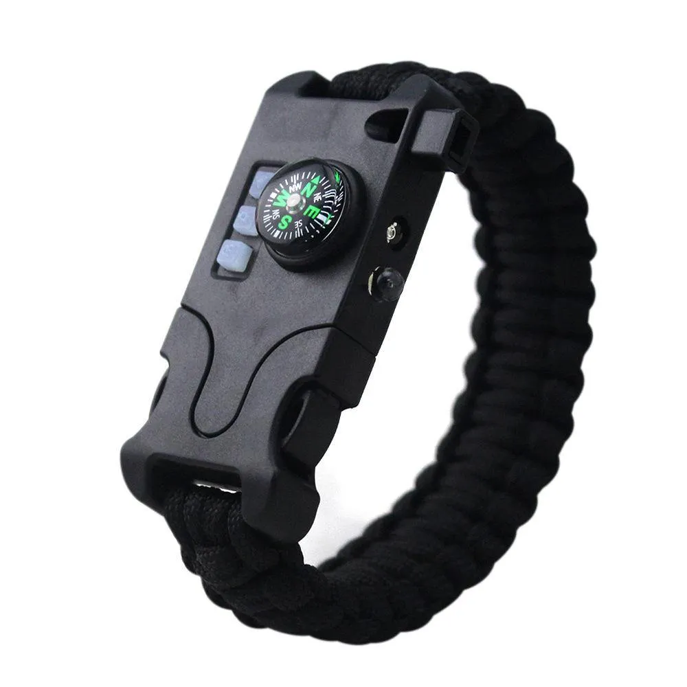 Paracord Bracelet Survival Rechargeable Survival Wirst with LED