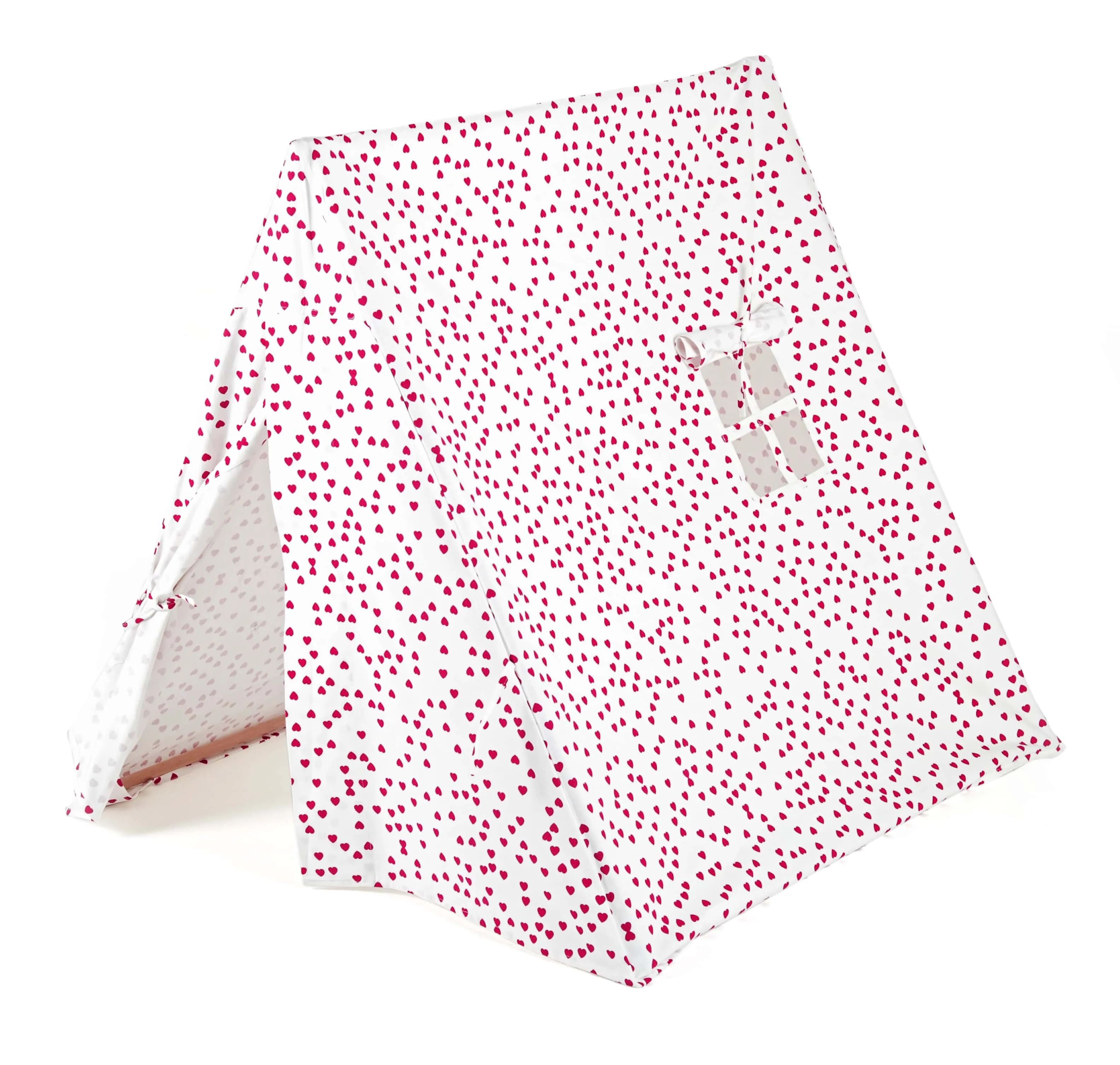 Playtent with Fuschia Hearts Design