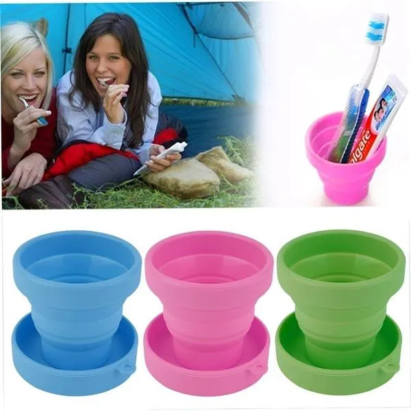 Portable Silicone Telescopic Drinking Collapsible Folding Cup