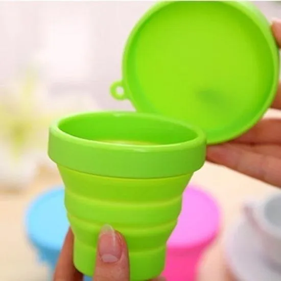 Portable Silicone Telescopic Drinking Collapsible Folding Cup