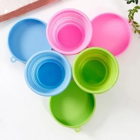 Portable Silicone Telescopic Drinking Collapsible Folding Cup