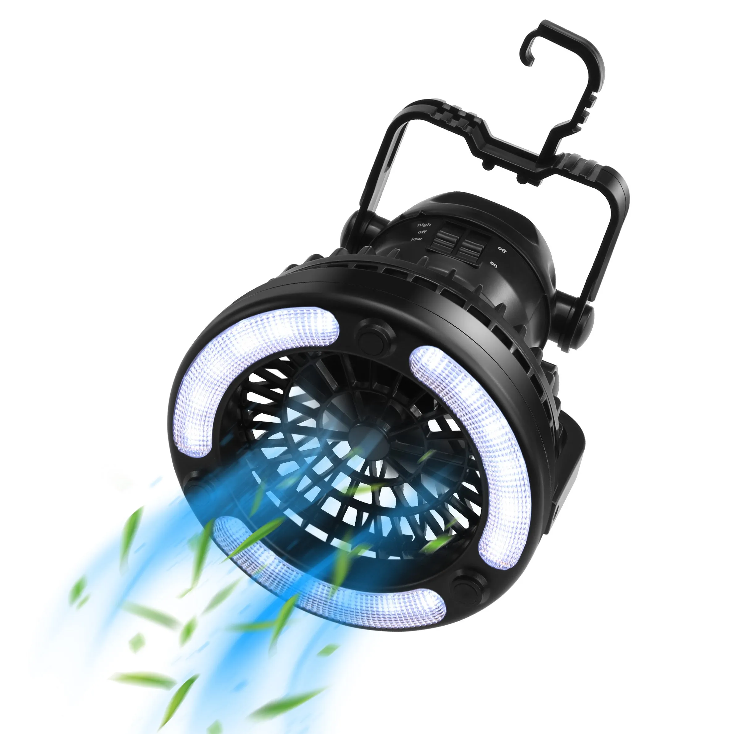 Raddy CF2 Portable Camping Fan with LED Lantern Battery Powered Tent Light [DISCONTINUED]