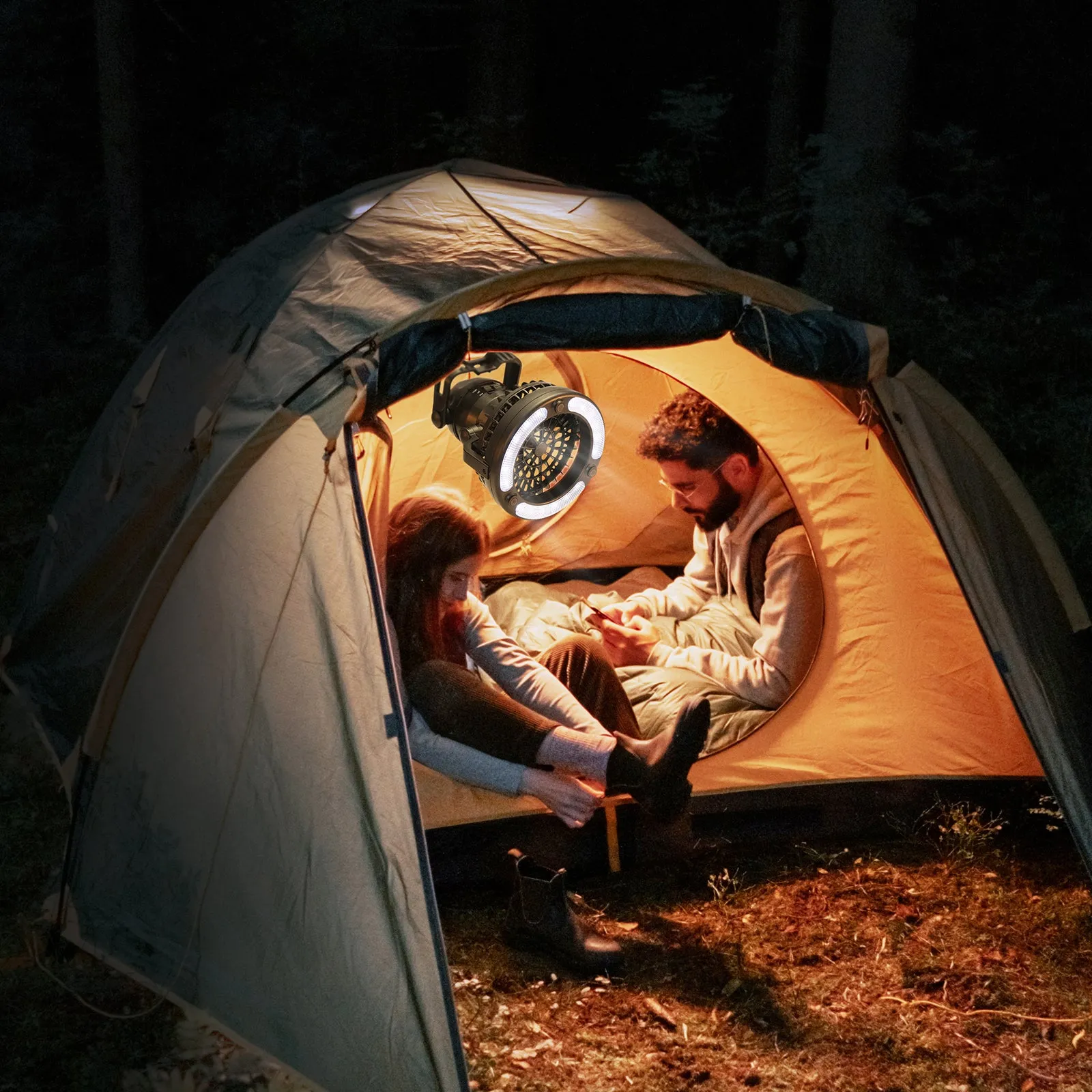 Raddy CF2 Portable Camping Fan with LED Lantern Battery Powered Tent Light [DISCONTINUED]