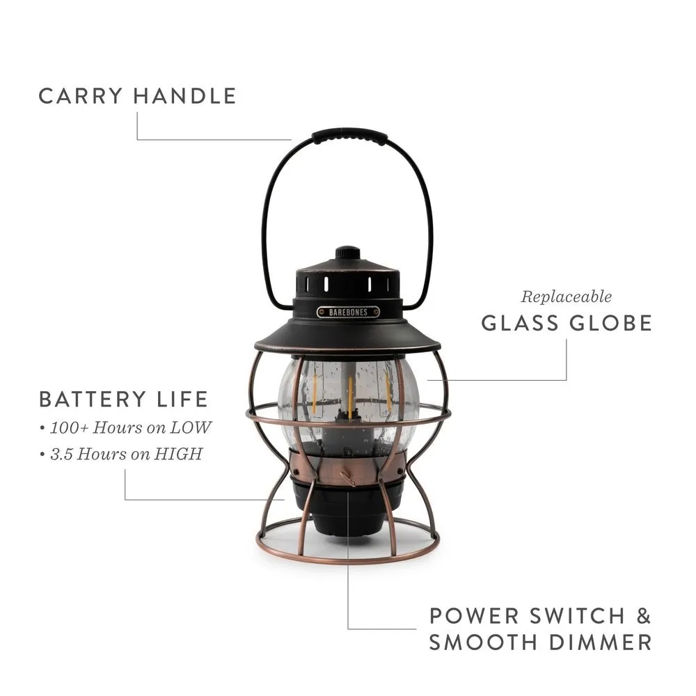 Railroad LED Lantern - Bronze