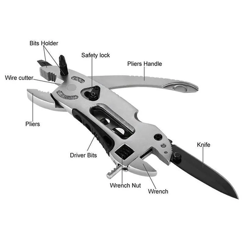 Saker Mini Multifunctional Stainless Steel Construction Tool Set