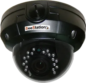 SeeStation C2429AV8 Dome Camera Outdoor 1000 TVL Vandal Resistant  2.8-12mm Varifocal Lens