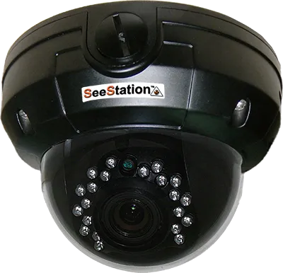 SeeStation C2429AV8 Dome Camera Outdoor 1000 TVL Vandal Resistant  2.8-12mm Varifocal Lens