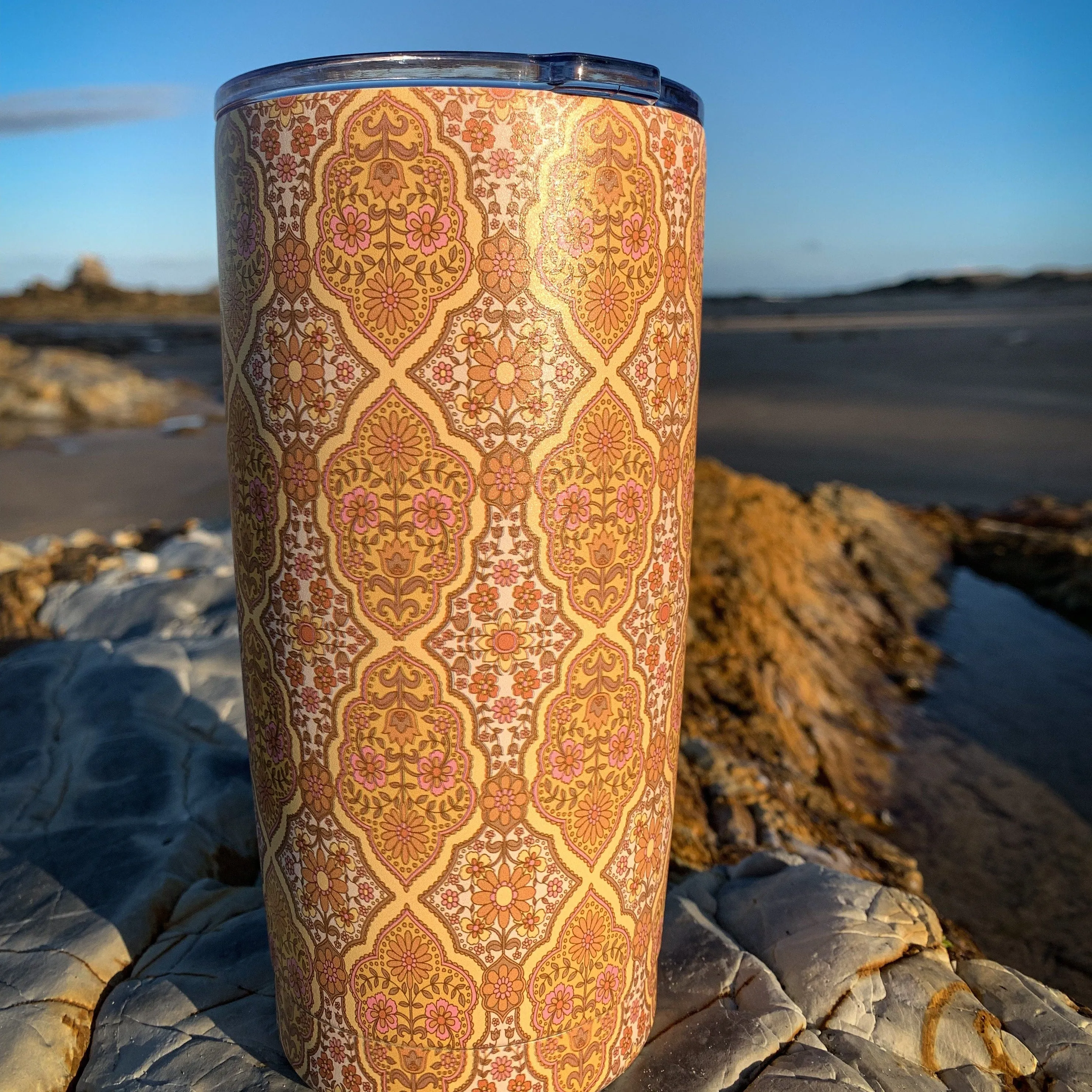 Stainless Steel Boho Travel Mug