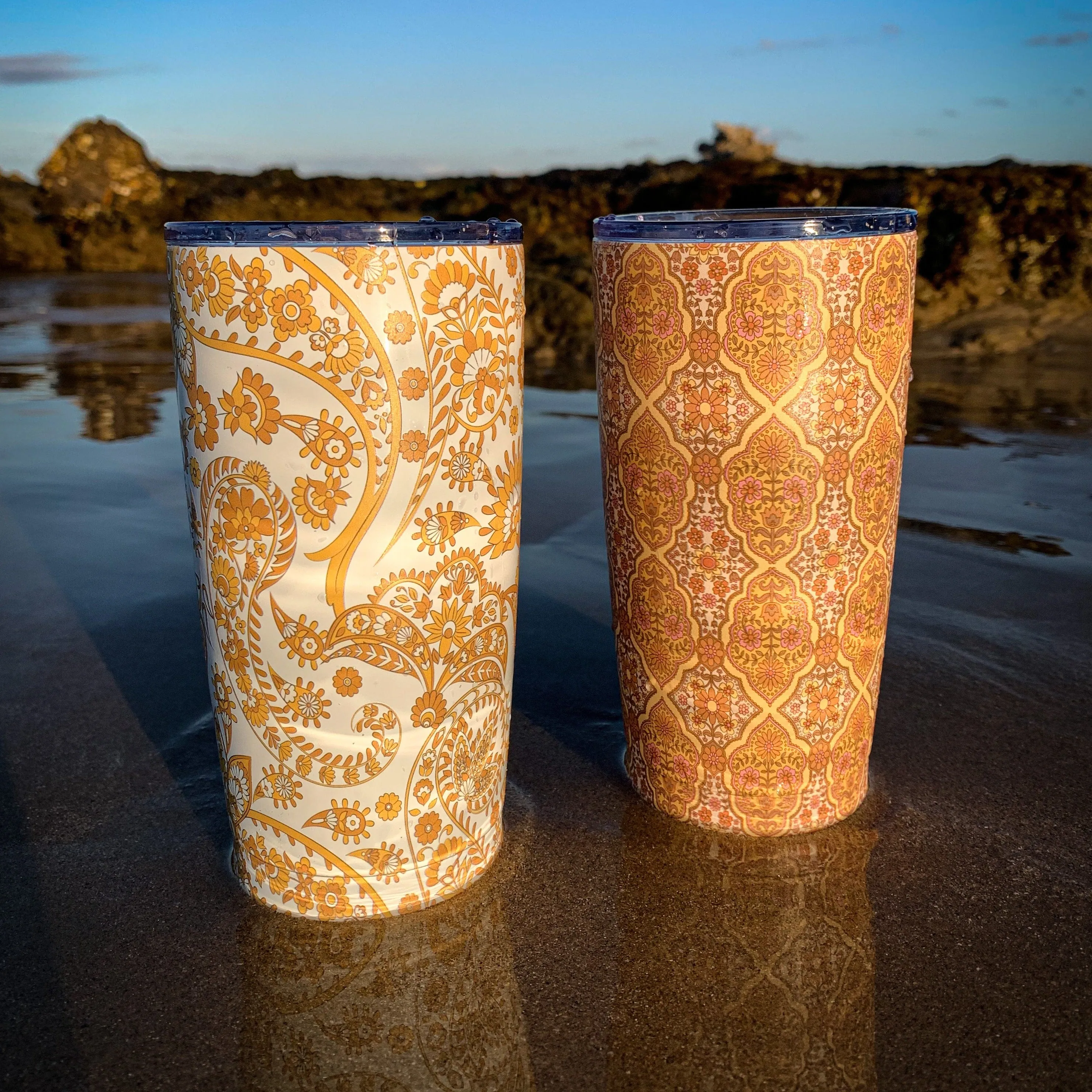 Stainless Steel Boho Travel Mug